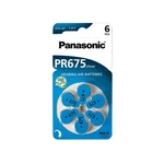 Batéria do načúvacích prístrojov Panasonic PR675, blistr 6ks (PR-675(44)/6LB) knoflíkové baterie (PR675) • nenabíjecí • kapacita 605 mAh • napětí 1,4 