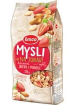 Mysli křupavé - jahody a mandle