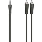 Jack / cinch audio kabel Hama 00205110, 1.5 m, černá