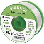 Cínová pájka PBF, Sn95,5Ag3,8Cu0,7, Ø 1 mm, 250 g, Stannol Flowtin TS