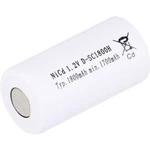 Speciální akumulátor Mexcel SC1800H, Sub-C, odolné vůči vysokým teplotám, Flat-Top , Ni-Cd, 1.2 V, 1800 mAh