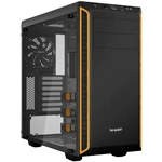 BeQuiet Pure Base 600 midi tower PC skrinka čierna, oranžová tlmené, bočné okno, 2 predinštalované ventilátory