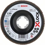 Bosch Accessories 2608621766 Lamelový disk X-LOCK, kovový, so zahnutým dizajnom, G 120, X571, 115 mm, K120 Priemer 115 m