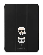 Pouzdro na tablet Karl Lagerfeld and Choupette Head Saffiano KLFC11OKCK pro Apple iPad Pro 11, černá