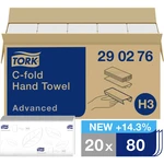 TORK 290276  papierové utierky, skladané (d x š) 49.60 cm x 25 cm biela   1600 ks