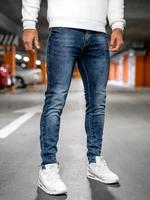 Blugi bleumarin skinny fit cu curea Bolf RW85144W1