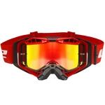 Motokrosové brýle LS2 Aura Pro Black Red iridiové sklo