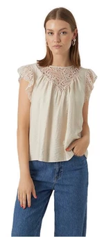 Vero Moda Dámský top VMPURA Regular Fit 10295688 Pumice Stone M