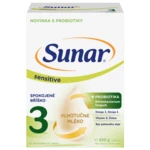 SUNAR Sensitive 3 batolecí mléko, 500 g