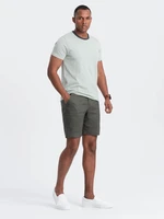 Ombre Men's T-shirt with raw finish - gray-green