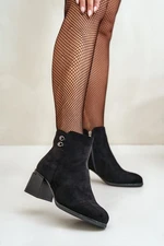 Women's Ankle Boots with Zip - Black Tinamar