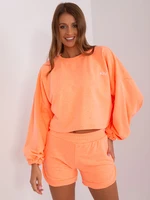 Fluo Orange Women's Two-Piece Tracksuit