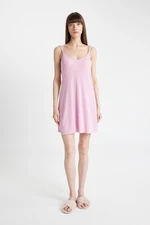 DEFACTO Fall in Love V-Neck Strap Nightgown