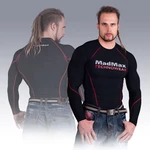 MadMax Compression Long Sleeve T-Shirt MSW902 Black and Red M