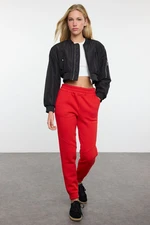 Trendyol Red Basic Jogger Thick Fleece Knitted Sweatpants