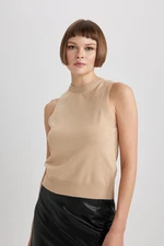 DEFACTO Regular Fit Half Turtleneck Basic Plain Tank Top B1917ax23au