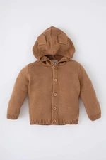 DEFACTO Baby Boy Hooded Knitwear Cardigan