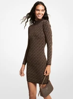 Michael Kors Dress - ECO MGA MK DT MOCK NK DRS brown