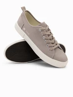 Ombre BASIC men's classic low sneakers - ash