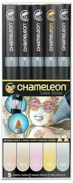 Chameleon Pastel Tones Marcador de sombreado Pastel Tones 5 pcs Marcador