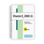 Generica Vitamin D3 2000 I.U. 60 kapslí