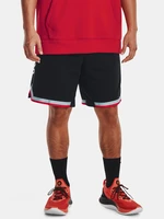 Červeno-čierne pánske šortky Under Armour Curry Fleece 9'' Short