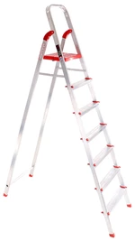 SIXTOL Schůdky - štafle hliníkové skládací, výška 153 cm, 7 stupňů - ALU STEPS 7