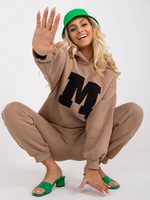 Dark beige oversize tracksuit Nana