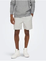 Light grey mens shorts ONLY & SONS Stel - Men