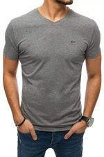 Men's plain T-shirt dark gray Dstreet