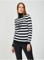 White-black striped turtleneck Guess Noemi - Women