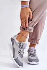 Ladies Trainers Sneakers Big Star LL274371 Grey