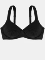 Black bra with small pattern DORINA - Women