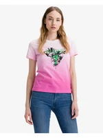 Pink Women's T-Shirt Guess Palms - Women