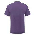 Purple men's t-shirt in combed cotton Iconic sleeve Fruit of the Loom