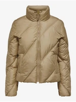 Beige women's quilted winter jacket JDY Verona - Women