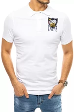 Polo shirt with embroidery white Dstreet