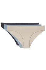 LOS OJOS 3 Pieces Ribbed Seamless Classic Panties