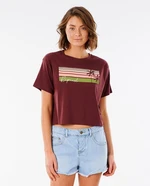 T-Shirt Rip Curl TALLOWS CROP TEE Maroon