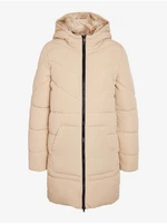 Beige Ladies Quilted Coat Noisy May Dalcon - Women