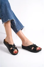 Capone Outfitters Mules - Black - Flat