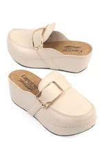 Capone Outfitters Anatomical Soft Comfortable Sole, Wedge Heels Mommy Slippers.