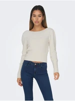 Cream women's sweater ONLY Ella - Women