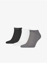 Calvin Klein Set of three pairs of men's socks in black, white and gray Calvin - Men