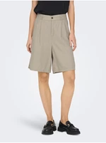 Beige Womens Linen Shorts ONLY Caro - Women