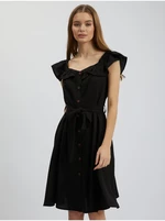 Orsay Black Dress Linen - Ladies