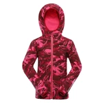 Kids softshell jacket with membrane ALPINE PRO LANCO jazzy