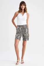 DEFACTO Linen Look High waist Short Trousers Short