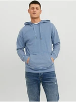 Blue Mens Hoodie Jack & Jones Drew - Men