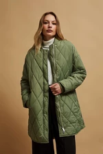 Long quilted jacket